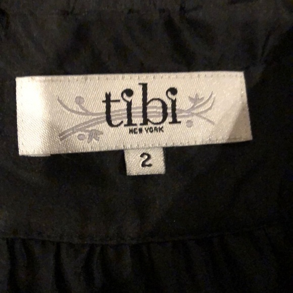 Tibi Mini Wrap Dress Black 2 - Picture 5 of 7